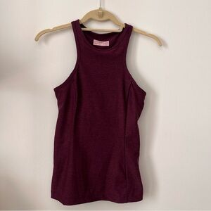 Outdoor Voices Athena Maroon Purple Tank Top